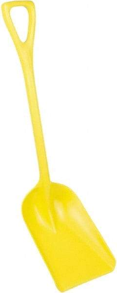 Remco - 14" High x 11" Wide Square Plastic Shovel - 38" Long Plastic D-Grip Handle - Makers Industrial Supply