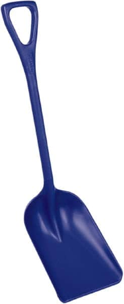 Remco - 14" High x 11" Wide Square Plastic Shovel - 38" Long Plastic D-Grip Handle - Makers Industrial Supply