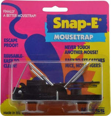 Made in USA - Snap Trap for Use on Mice - 3-7/8 Inch Long x 1-7/8 Inch Wide x 2-3/8 Inch High, Polystyrene and Steel - Makers Industrial Supply