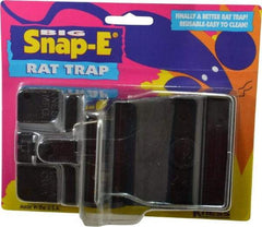 Made in USA - Snap Trap for Use on Rats - 5-1/2 Inch Long x 3 Inch Wide x 3-3/4 Inch High, Polystyrene and Steel - Makers Industrial Supply