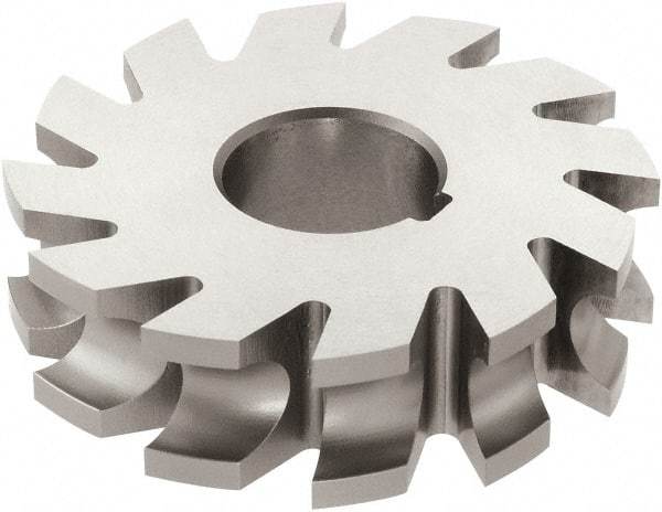 Keo - 1/16" Radius, 1/8" Circle Diam, 2-1/4" Cutter Diam, 1/4" Cutting Width, Arbor Connection, Concave Radius Cutter - High Speed Steel, TiN Finish, Form Relieved, 16 Teeth - Makers Industrial Supply