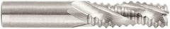 Niagara Cutter - 1/4" Diam, Coarse Pitch, 3/4" LOC, 3 Flute Solid Carbide 45° Corner Chamfer Roughing End Mill - Uncoated, 2-1/2" OAL, 1/4" Shank Diam, Single End, Centercutting, 30° Helix - Makers Industrial Supply