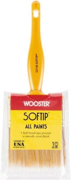 Wooster Brush - 3" Synthetic General Purpose Paint Brush - 2-11/16" Bristle Length, Plastic Handle - Makers Industrial Supply