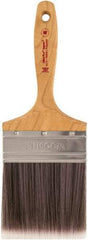 Wooster Brush - 4" Synthetic Wall Brush - 3-15/16" Bristle Length, Maple Handle - Makers Industrial Supply