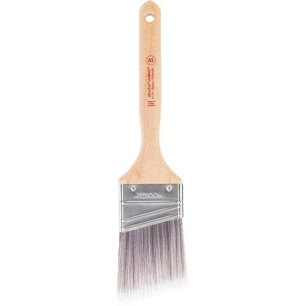 Wooster Brush - 2-1/2" Synthetic Paint Brush - 2-15/16" Bristle Length, Maple Handle - Makers Industrial Supply