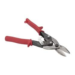 Paramount - 1-1/4" Length of Cut, Left Pattern Aviation Snip - 9-3/4" OAL, Steel Handle, 4047 Molybenum Alloy Steel Blade, 18 AWG Steel Capacity - Makers Industrial Supply