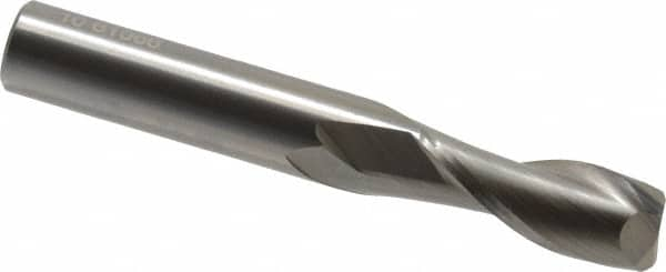 OSG - 10mm, 25mm LOC, 10mm Shank Diam, 70mm OAL, 2 Flute, Solid Carbide Square End Mill - Single End, Uncoated, Spiral Flute, 30° Helix, Centercutting, Right Hand Cut, Right Hand Flute, Series 402 - Makers Industrial Supply