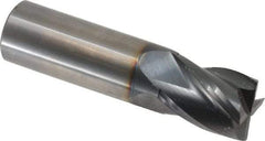 OSG - 3/4", 1" LOC, 3/4" Shank Diam, 3" OAL, 4 Flute, Solid Carbide Square End Mill - Single End, TiAlN Finish, Spiral Flute, 30° Helix, Centercutting, Right Hand Cut, Right Hand Flute, Series 414 - Makers Industrial Supply