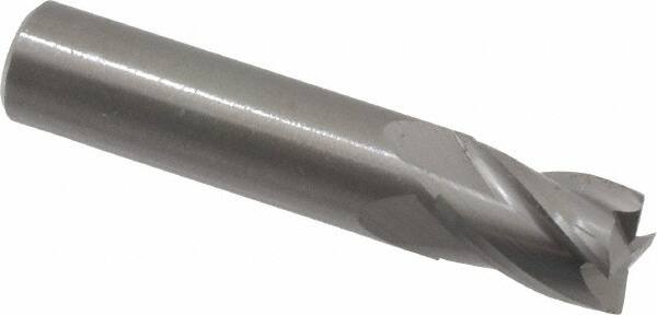 OSG - 10mm, 14mm LOC, 10mm Shank Diam, 51mm OAL, 4 Flute, Solid Carbide Square End Mill - Single End, Uncoated, Spiral Flute, 30° Helix, Centercutting, Right Hand Cut, Right Hand Flute, Series 414 - Makers Industrial Supply