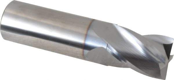 OSG - 3/4", 1" LOC, 3/4" Shank Diam, 3" OAL, 4 Flute, Solid Carbide Square End Mill - Single End, TiCN Finish, Spiral Flute, 30° Helix, Centercutting, Right Hand Cut, Right Hand Flute, Series 414 - Makers Industrial Supply