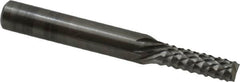 OSG - 3/16" Diam, 5/8" LOC, End Mill End, Solid Carbide Diamond Pattern Router Bit - Right Hand Cut, 2" OAL, 1/4" Shank Diam, Use on Fiberglass - Makers Industrial Supply