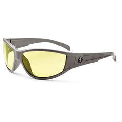 Njord Yellow Lens Matte Gray Safety Glasses - Makers Industrial Supply