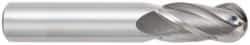 OSG - 1" Diam, 2-1/4" LOC, 4 Flute Solid Carbide Ball End Mill - TiCN Finish, Single End, 5" OAL, 1" Shank Diam, Spiral Flute - Makers Industrial Supply