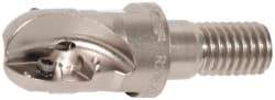 Seco - 1/2" Cut Diam, 0.43" Max Depth of Cut, 0.9" OAL, Indexable Ball Nose End Mill - M08 Modular Connection, R218.20 Toolholder, 218.20-0.250.R Insert - Makers Industrial Supply