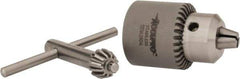 Accupro - JT1, 0.51 to 7.39mm Capacity, Tapered Mount Stainless Steel Drill Chuck - Keyed, 28.4mm Sleeve Diam, 40mm Open Length - Exact Industrial Supply