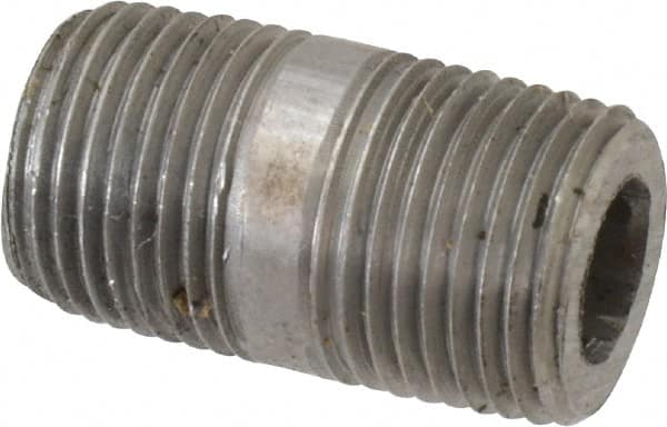 Value Collection - Schedule 160, 1/2" Diam x 1-1/2" Long Black Pipe Nipple - Threaded - Makers Industrial Supply