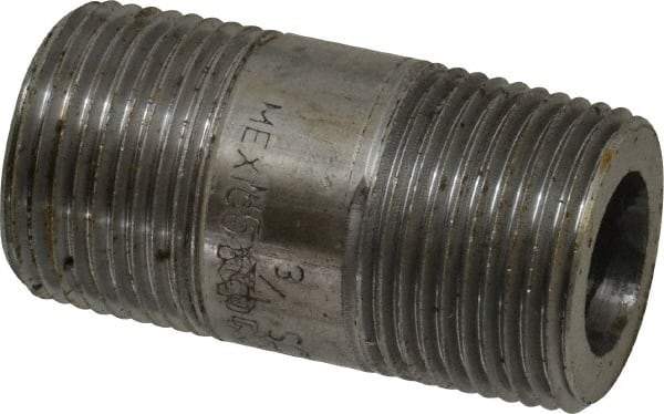 Value Collection - Schedule 160, 3/4" Diam x 2" Long Black Pipe Nipple - Threaded - Makers Industrial Supply