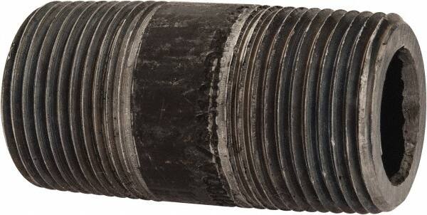 Value Collection - Schedule 160, 1" Diam x 2-1/2" Long Black Pipe Nipple - Threaded - Makers Industrial Supply