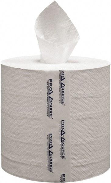 PRO-SOURCE - Center Pull Roll of 2 Ply White Paper Towels - 8-1/4" Wide, 660' Roll Length - Makers Industrial Supply