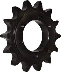 U.S. Tsubaki - 16 Teeth, 3/4" Chain Pitch, Chain Size 60, QD Sprocket - 1-11/16" Bore Diam, 4.22" Outside Diam - Makers Industrial Supply