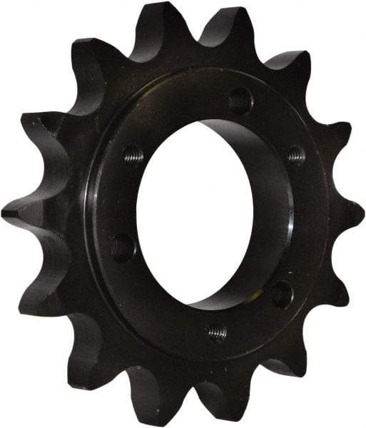 U.S. Tsubaki - 20 Teeth, 3/4" Chain Pitch, Chain Size 60, QD Sprocket - 2" Bore Diam, 5.19" Outside Diam - Makers Industrial Supply