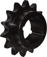 U.S. Tsubaki - 16 Teeth, 5/8" Chain Pitch, Chain Size 50, Taper Lock Sprocket - 1-11/16" Bore Diam, 3.52" Outside Diam - Makers Industrial Supply