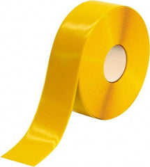 PRO-SAFE - Yellow Solid Color PVC Tape - 3" Wide x 100' Long x 50 mil Thick, General Traffic - Makers Industrial Supply