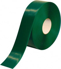 PRO-SAFE - Green Solid Color PVC Tape - 3" Wide x 100' Long x 50 mil Thick, General Traffic - Makers Industrial Supply