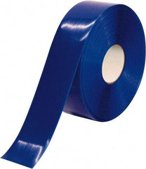 PRO-SAFE - Blue Solid Color PVC Tape - 3" Wide x 100' Long x 50 mil Thick, General Traffic - Makers Industrial Supply