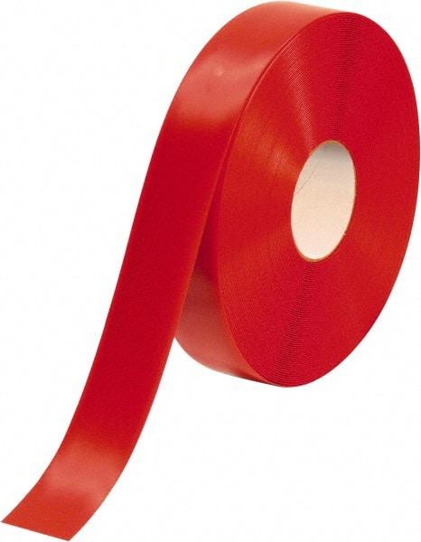 PRO-SAFE - Red Solid Color PVC Tape - 2" Wide x 100' Long x 50 mil Thick, General Traffic - Makers Industrial Supply