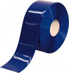 PRO-SAFE - Blue Solid Color PVC Tape - 4" Wide x 100' Long x 50 mil Thick, General Traffic - Makers Industrial Supply