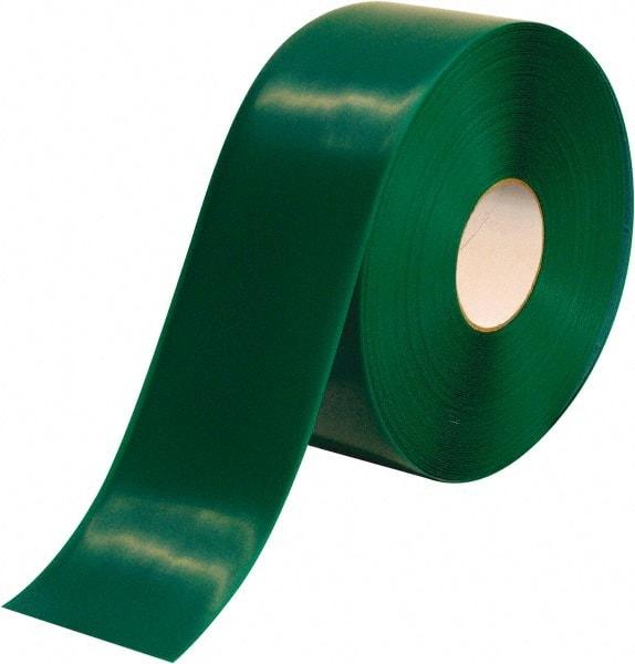 PRO-SAFE - Green Solid Color PVC Tape - 4" Wide x 100' Long x 50 mil Thick, General Traffic - Makers Industrial Supply