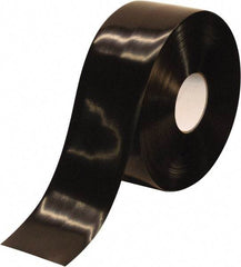 PRO-SAFE - Black Solid Color PVC Tape - 4" Wide x 100' Long x 50 mil Thick, General Traffic - Makers Industrial Supply