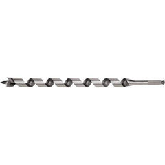 Irwin - 11/16", 7/16" Diam Hex Shank, 24" Overall Length with 21" Twist, Utility Auger Bit - Makers Industrial Supply