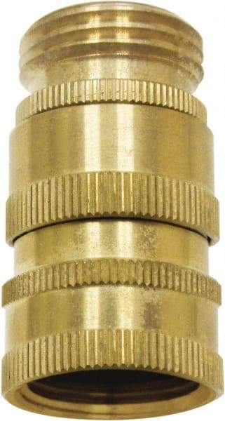 SANI-LAV - 3/4 GHT Garden Hose Quick Disconnect - Brass, Female Hose to Male Hose Connector - Makers Industrial Supply