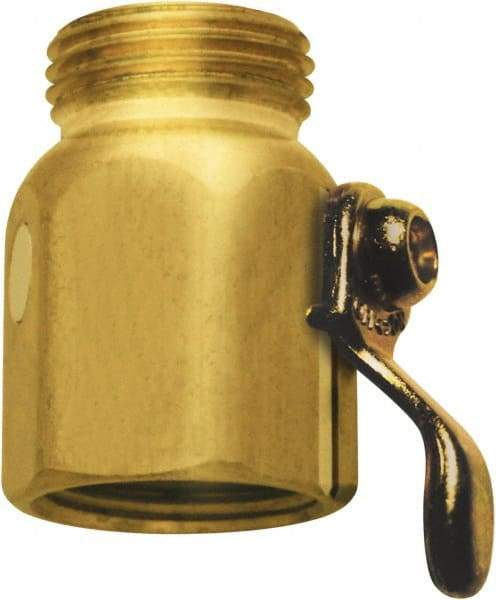 SANI-LAV - 3/4 GHT Garden Hose On/Off Control Valve - Brass, Male Hose to Female Hose Connector - Makers Industrial Supply