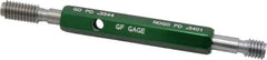 GF Gage - 3/8-16, Class 2B, Double End Plug Thread Go/No Go Gage - Hardened Tool Steel, Size 2 Handle Included - Makers Industrial Supply