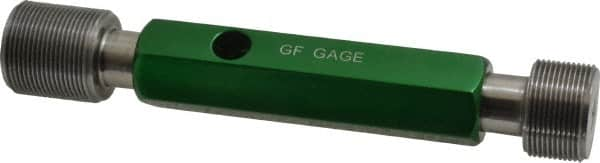 GF Gage - 1-20, Class 2B, Double End Plug Thread Go/No Go Gage - Hardened Tool Steel, Size 4 Handle Included - Makers Industrial Supply