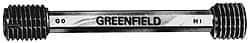 GF Gage - 1-12, Class 2B, Double End Plug Thread Go/No Go Gage - Size 3-1/2 Handle Included - Makers Industrial Supply