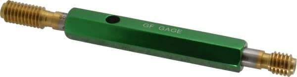 GF Gage - 3/8-16, Class 2B, Double End Plug Thread Go/No Go Gage - High Speed Steel, Size 2 Handle Included - Makers Industrial Supply