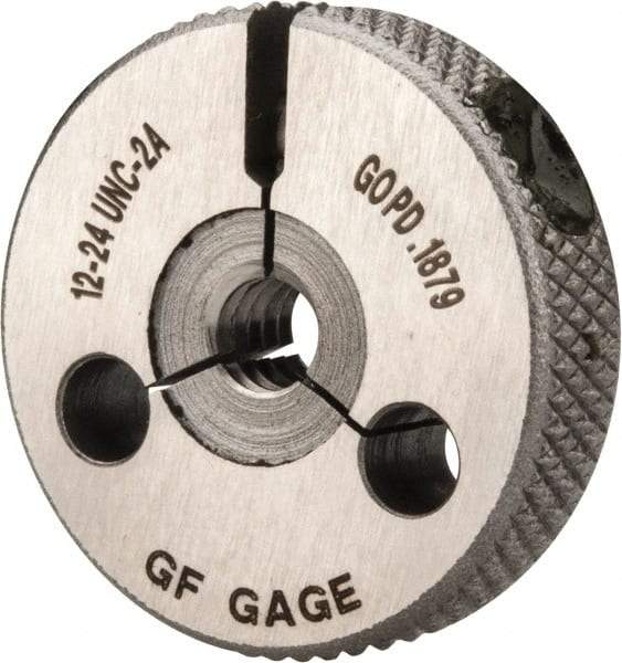 GF Gage - 12-24 Go Single Ring Thread Gage - Class 2A - Makers Industrial Supply