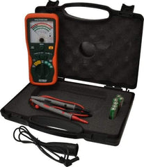 Extech - Analog Display, 400 Megohm Electrical Insulation Resistance Tester & Megohmmeter - 1,000 VDC Max Test Voltage, Powered by 1.5V AA Battery - Makers Industrial Supply