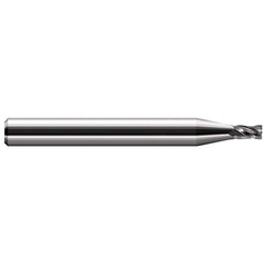 Harvey Tool - 0.9mm, 0.052" LOC, 1/8" Shank Diam, 1-1/2" OAL, 4 Flute Solid Carbide Square End Mill - Exact Industrial Supply