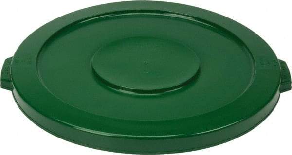 PRO-SOURCE - Round Lid for Use with 32 Gal Round Trash Cans - Green, Polyethylene, For Brute Trash Cans - Makers Industrial Supply