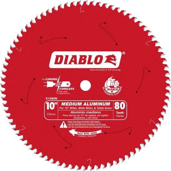 Freud - 10" Blade Diam, 100 Teeth, Carbide-Tipped Cold Saw Blade - 5/8" Arbor Hole Diam, 0.071" Blade Thickness - Makers Industrial Supply