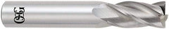 OSG - 1", 4 Flute, Single End, Solid Carbide, 0.09" Corner Radius End Mill - 4" OAL, 30° Helix, Right Hand Flute, 1-1/2" LOC, Right Hand Cut - Makers Industrial Supply