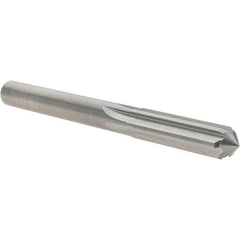 OSG - 21/64" Solid Carbide Chucking Reamer - Straight Flute, 5/16" Straight Shank, 1-1/4" Flute Length, 3-1/2" OAL - Makers Industrial Supply