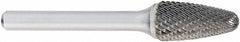 OSG - 1/2" Cut Diam, 1/4" Shank Diam, Tree with Radius Head Burr - Carbide, Radius End, 1" LOC, 6" OAL - Makers Industrial Supply