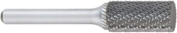 OSG - 5/8" Cut Diam, 1/4" Shank Diam, Cylinder Head Burr - Carbide, Flat End, 1" LOC, 2" OAL - Makers Industrial Supply