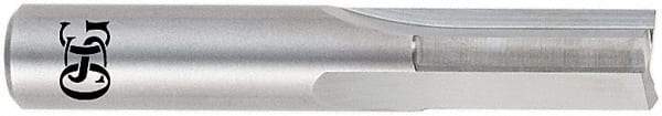 OSG - 1/4" Diam, 1/4" Shank Diam, 3/4" Length of Cut, 3 Flute Straight Router Bit - 2-1/2" Overall Length, Right Hand Cut, Solid Carbide - Makers Industrial Supply